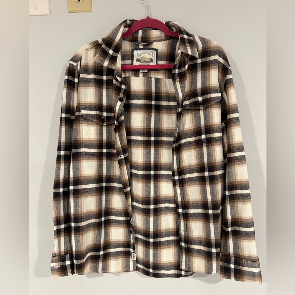 American Eagle Plaid Flannel Shirt